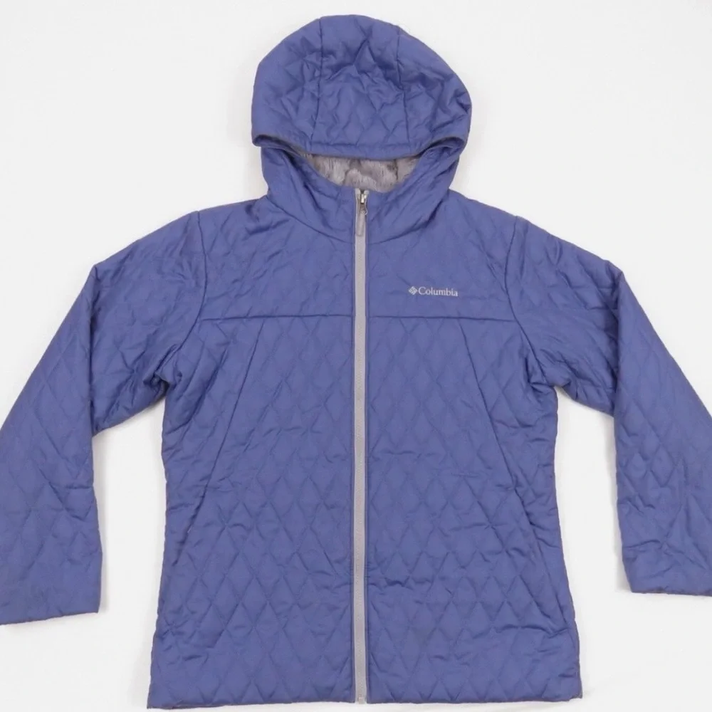 Girls Columbia Sherpa-Lined Jacket – Size Large – Purple - Picture 1 of 5